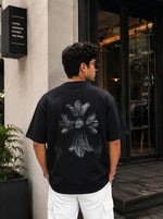 Load image into Gallery viewer, The Onyx Distressed Gothic Cross Tee