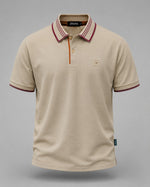 Load image into Gallery viewer, The Desert Taupe Linear Polo