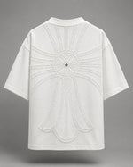 Load image into Gallery viewer, Optic White Tonal Embroidered Insignia Tee