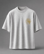 Load image into Gallery viewer, Heather Grey Foil Emblem Oversized T-shirt