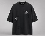 Load image into Gallery viewer, Charcoal Cross Patch Tee
