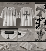 Load image into Gallery viewer, Chrome Cross Patch Tee