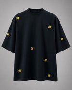Load image into Gallery viewer, Dior Midnight Onyx Four-Leaf Applique Tee