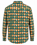 Load image into Gallery viewer, F ENDI Teal Heraldic Crest Shirt
