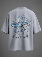 Load image into Gallery viewer, Distressed Hibiscus Oversized Tee