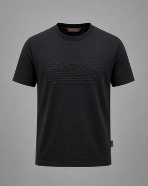 Carbon Matte Textured Shield Tee