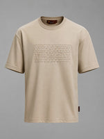 Load image into Gallery viewer, Loro Piano Desert Sand Textured Shield Tee