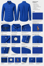 Load image into Gallery viewer, The Tailored Silhouette Cobalt Button-Down
