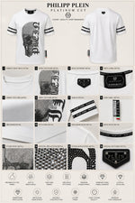 Load image into Gallery viewer, The Gothic Typo Skull Strass Crew