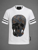 Load image into Gallery viewer, Phillip Plein Hex-Skull Strass Crew T-shirt