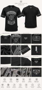 Load image into Gallery viewer, Iron Block Typo Crystal Tee