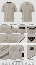 Load image into Gallery viewer, Prada Washed Sand Allover Insignia Tee