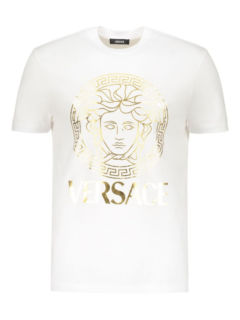 The Metallic Gold Emblem White Tee