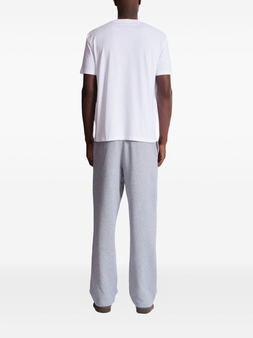 Outlined Serif Logo White Tee