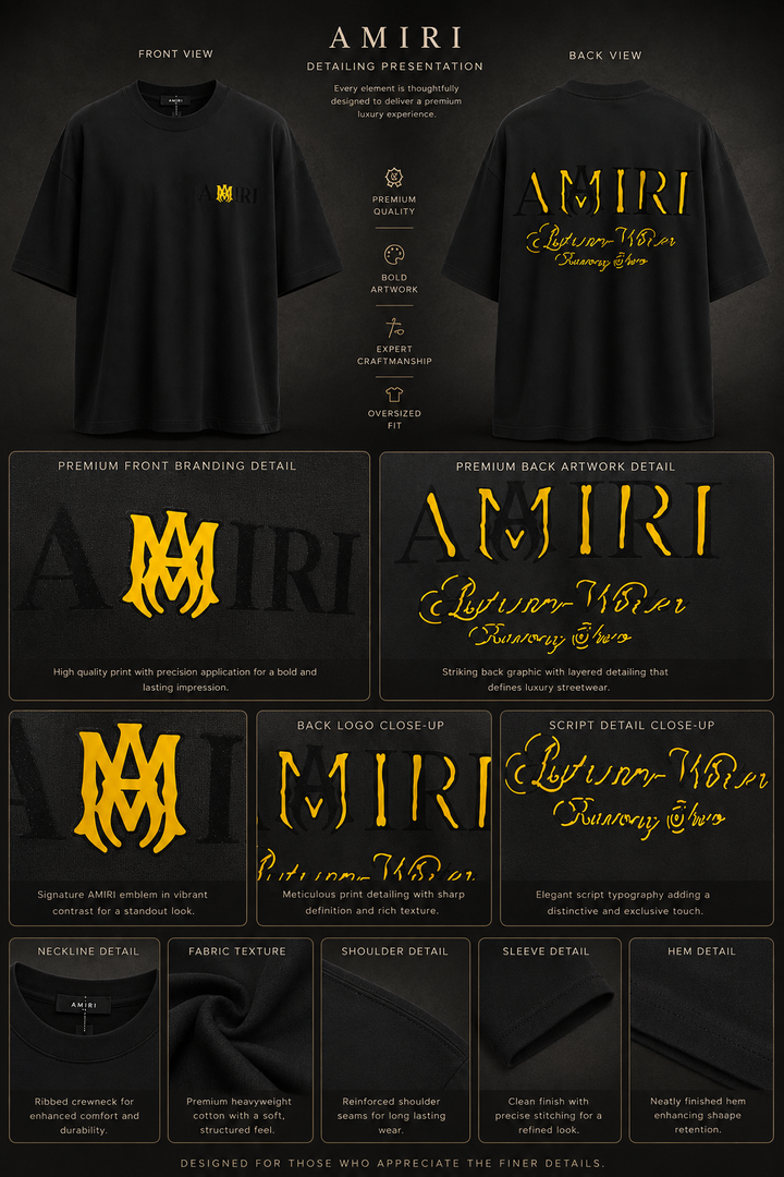Midnight Gilded Runway Tee