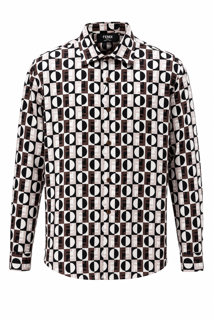 Fendi Geo-Monogram Illusion Shirt