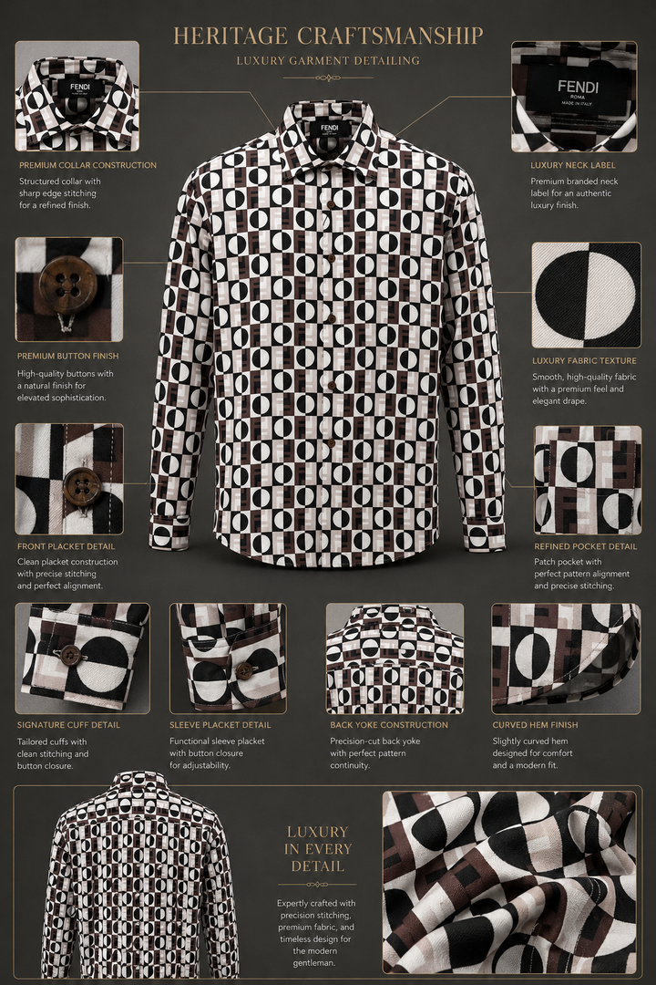 Fendi Geo-Monogram Illusion Shirt