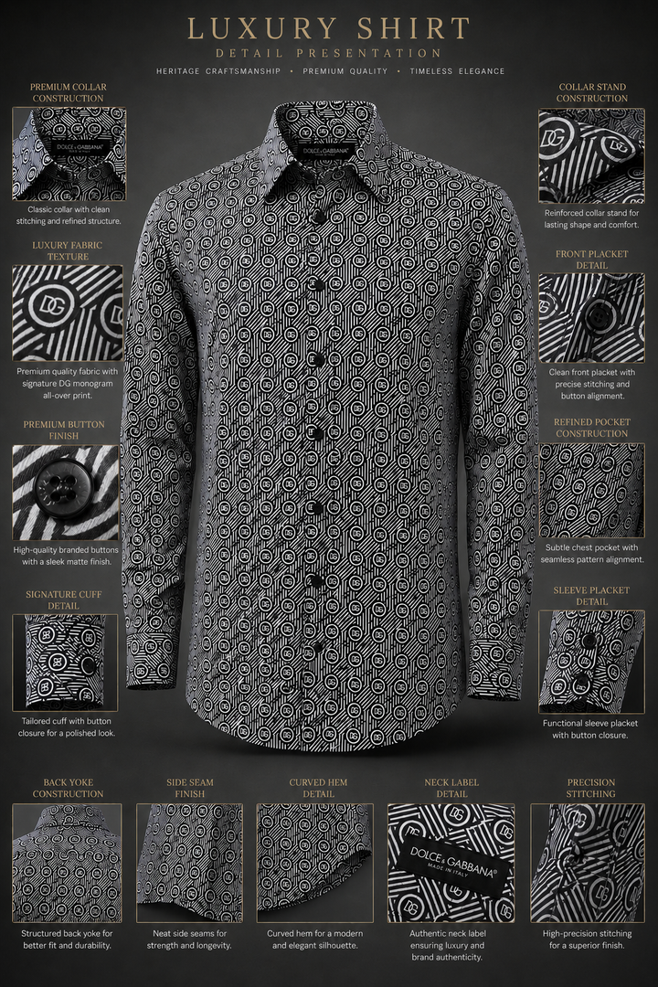 D&G Optical Monogram Matrix Shirt