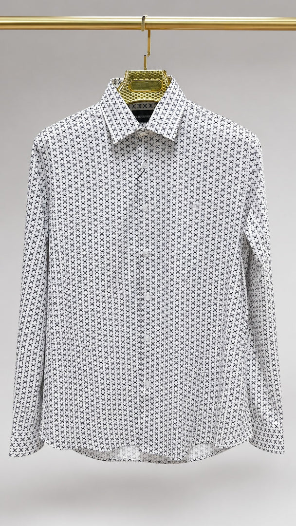 Emporio Armani Lattice Eagle Shirt