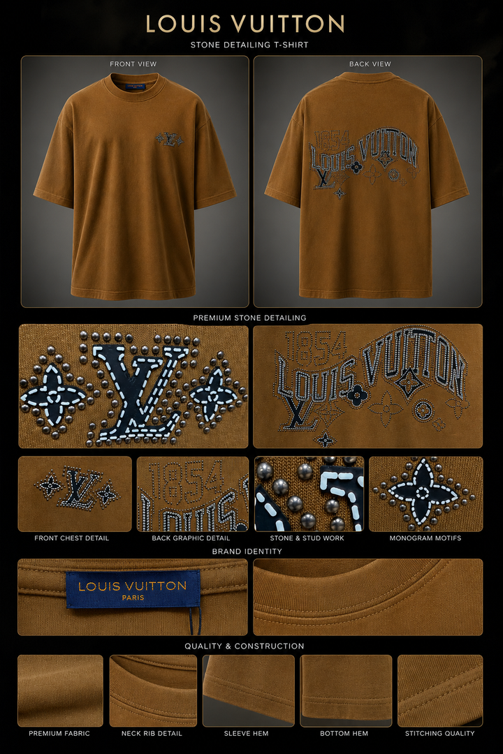 LV Studded Varsity Tee