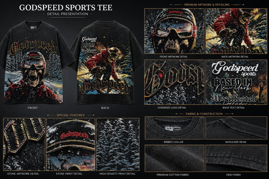 Charcoal Alpine Slopes Tee