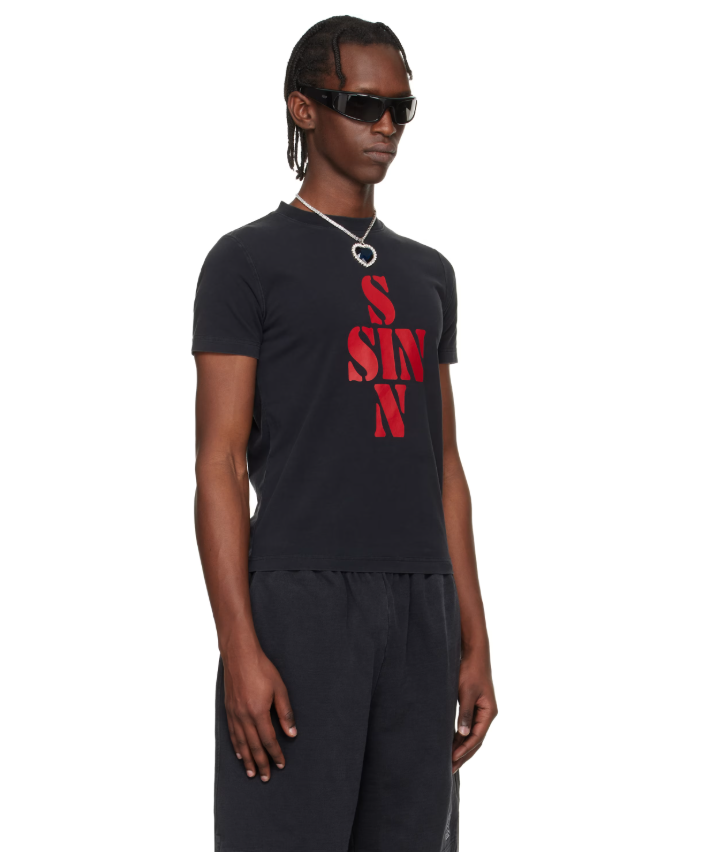 Sin Rouge Signature Oversized Tee