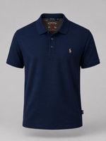 Load image into Gallery viewer, Midnight Indigo Pique Polo