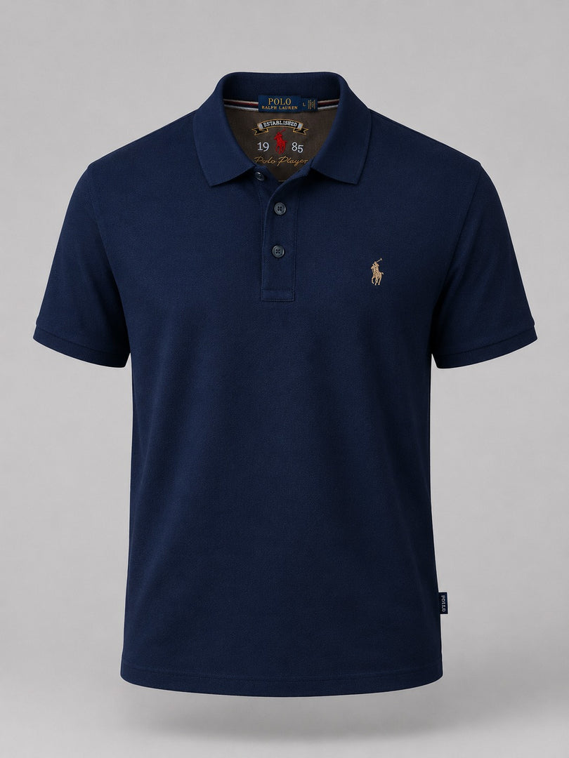 Midnight Indigo Pique Polo
