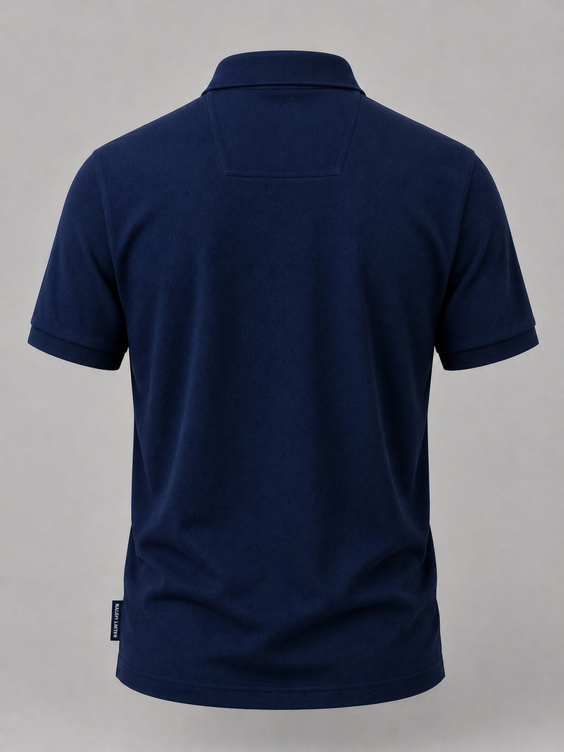 Midnight Indigo Pique Polo