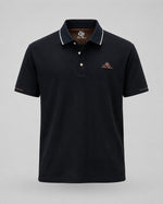Load image into Gallery viewer, Monochromatic Onyx Crest Polo