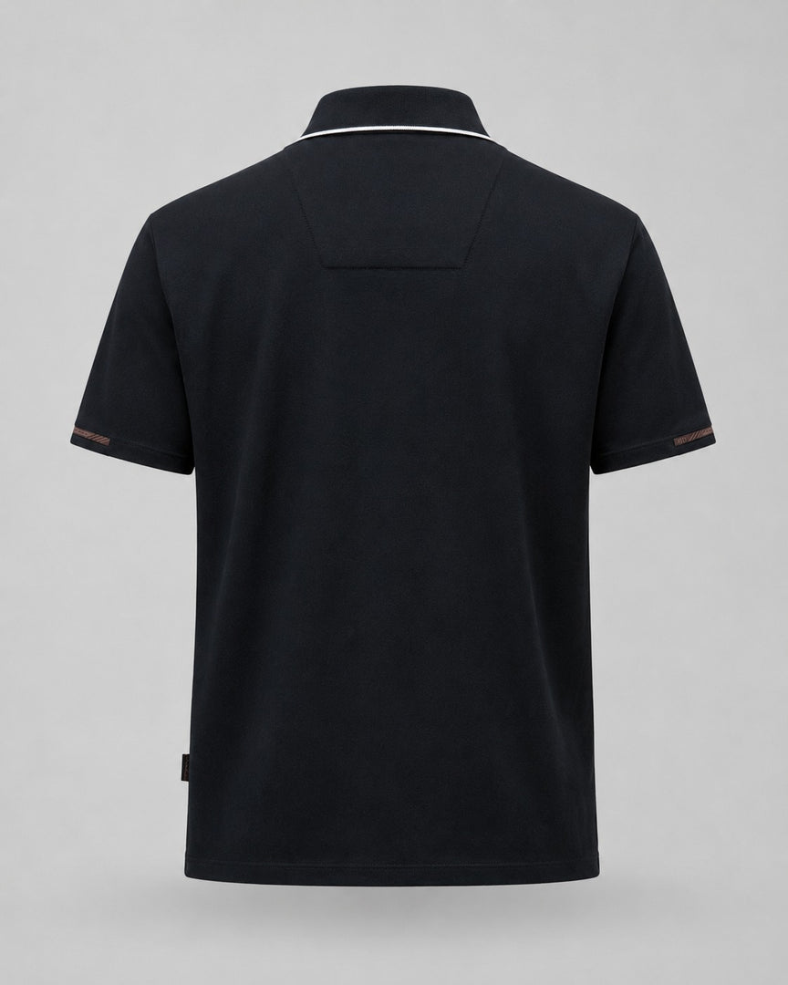Monochromatic Onyx Crest Polo