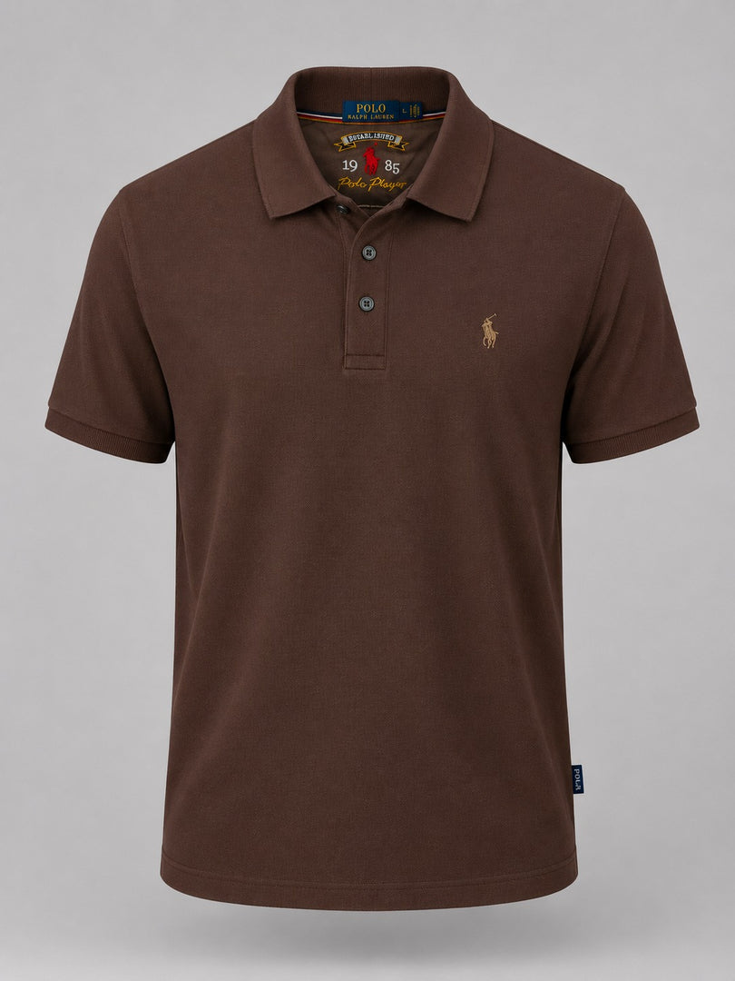 The Vintage Chestnut Mesh Polo