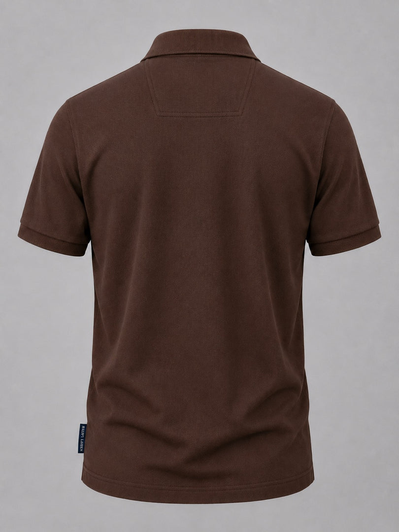 The Vintage Chestnut Mesh Polo