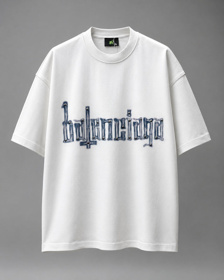 Skeletal Bone-Insignia Oversized Tee