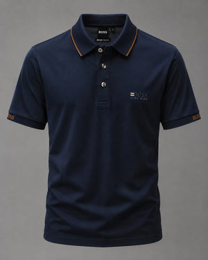 Boss Deep Navy Executive Polo Luxury T-shirt