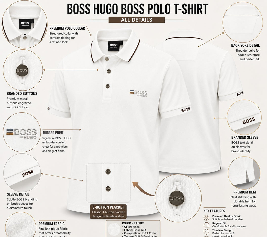 Boss Ivory Luxury Core Polo