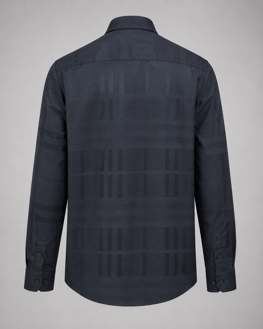 Burberry Charcoal Shadow Tartan Shirt