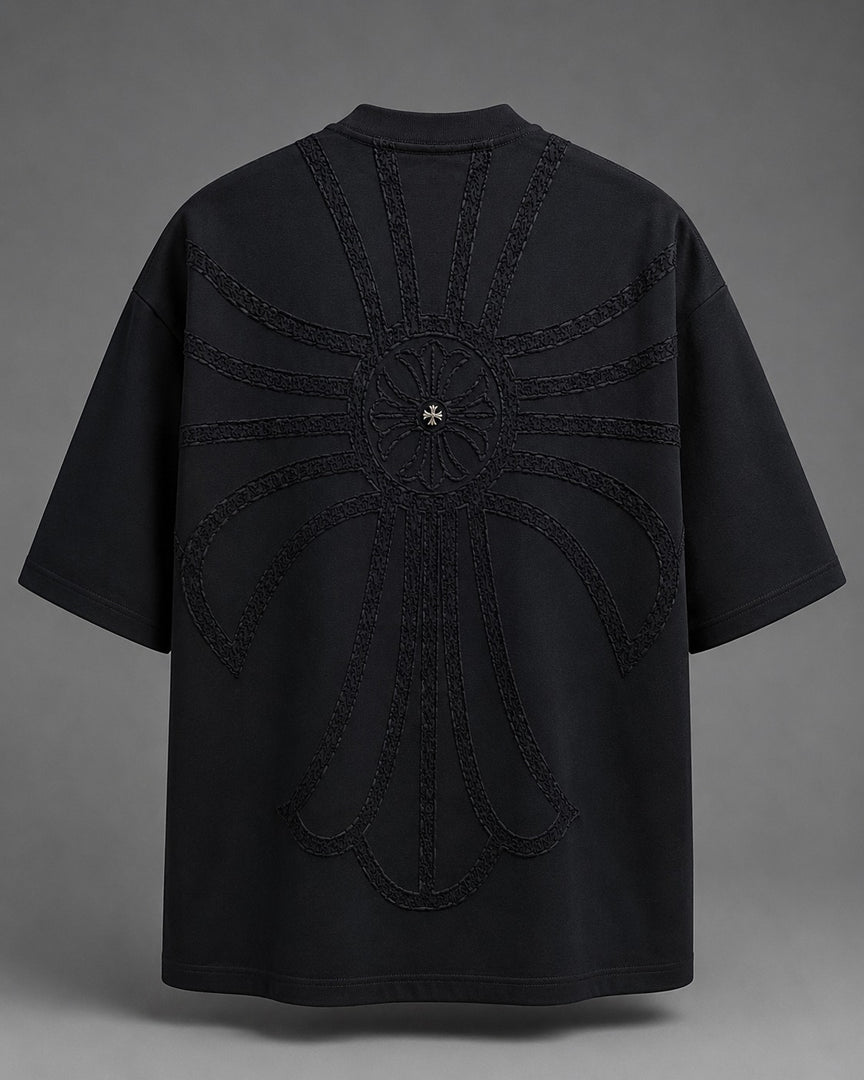 Chrome Hearts Cross-Embroidered Applique Tee