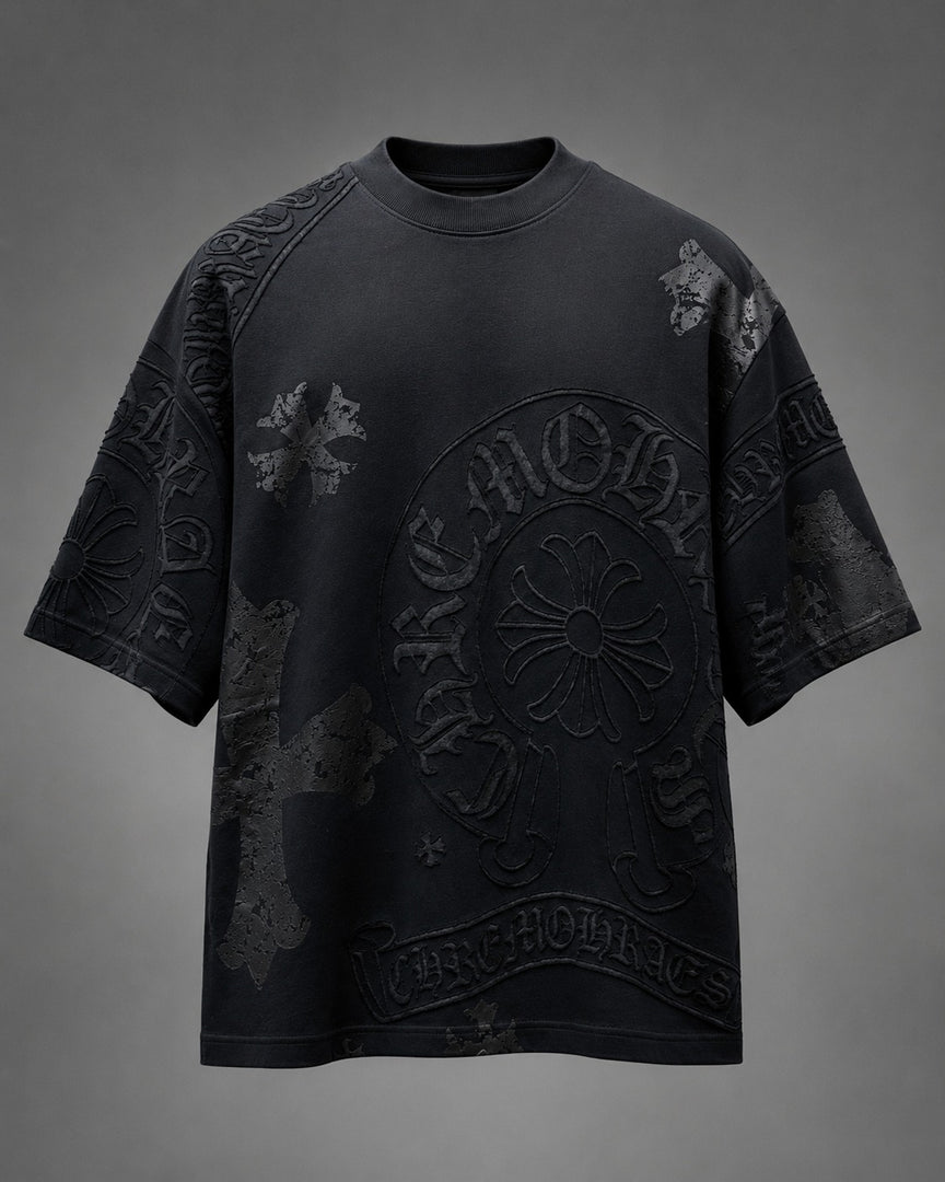 Matte Obsidian Multi-Insignia Skater Tee