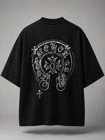 Load image into Gallery viewer, Chrome Hearts Onyx Gothic Line-Art Tee