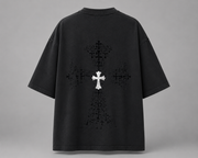 Charcoal Cross Patch Tee