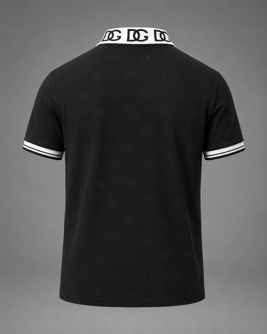 D&G Signature Contrast Crest Polo