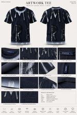 Load image into Gallery viewer, Eagle Acid-Wash Graphic Crew Tee