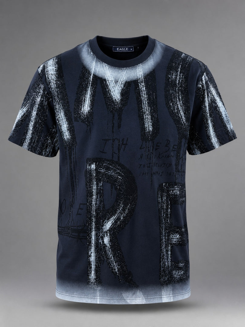 Eagle Acid-Wash Graphic Crew Tee