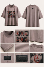 Load image into Gallery viewer, Graffiti Dripping Tag Luxury Crew Tee
