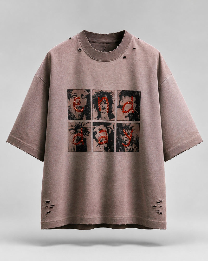 Graffiti Dripping Tag Luxury Crew Tee