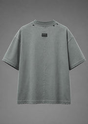Anarchy Grid Studded Over-Fit Crew
