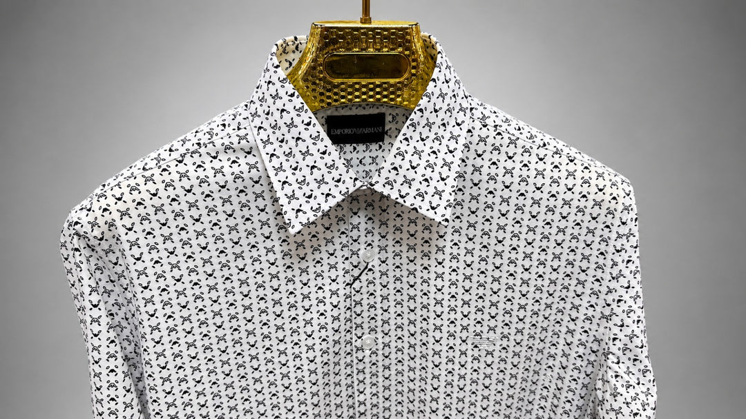 Emporio Armani Lattice Eagle Shirt
