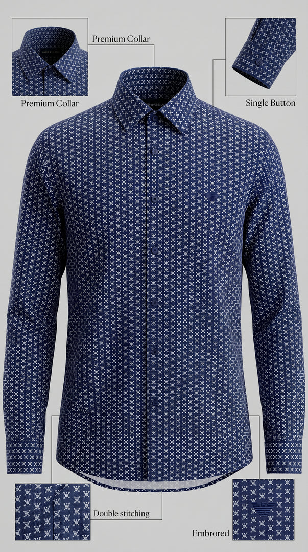 Emporio Armani Indigo Shirt
