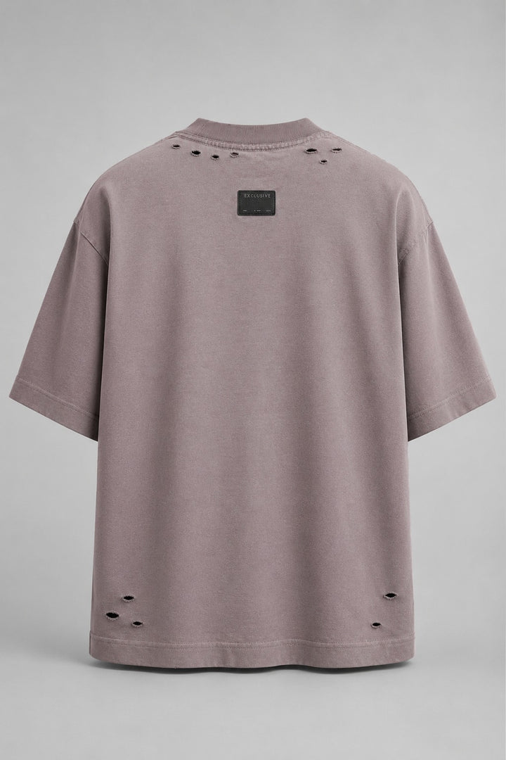 Heather Grey Exposed Underlay T-shirt
